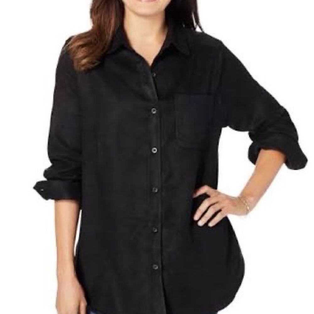 ‘Real Comfort ‘ Soft Sueded Moleskin Shirt (Plus)